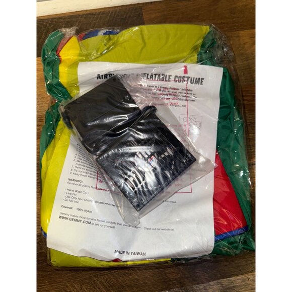 Rare Vintage New Inflatable Clown Costume One Size - Picture 9 of 12